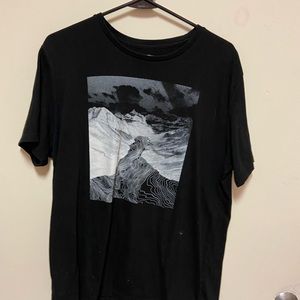 Black graphic tee, from Old Navy. Adult large, very comfy!